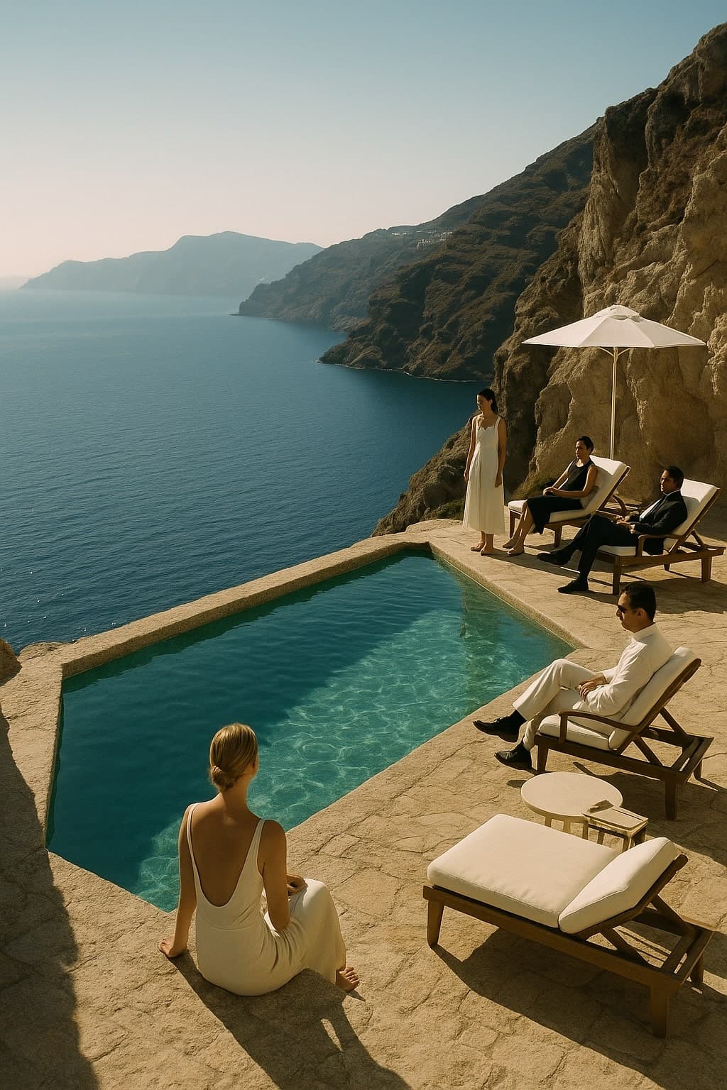 Mediterranean luxury yacht scene representing wealth psychology and coastal opulence