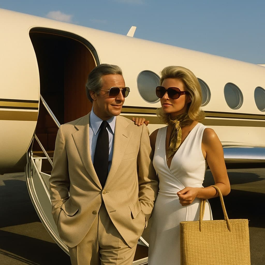 Private jet soaring at high altitude - The luxury of better air