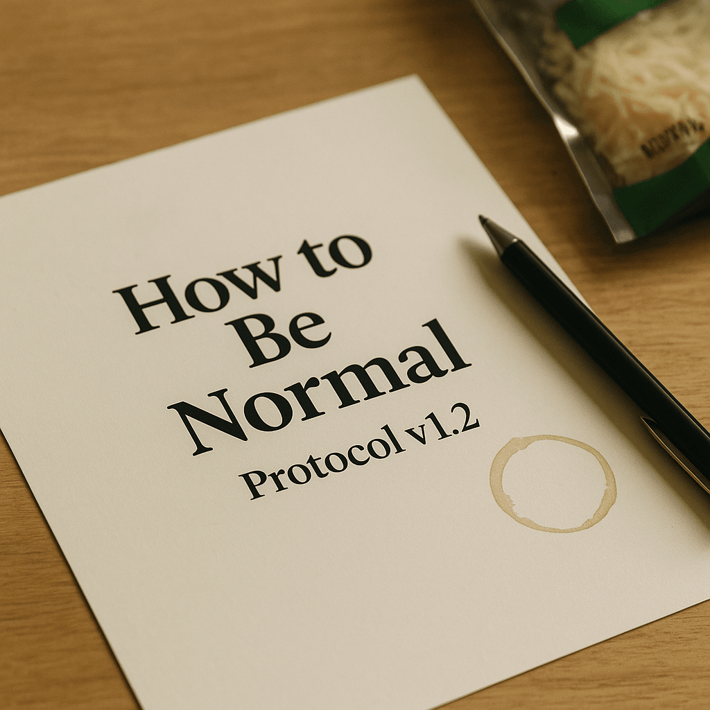 I Googled "How to Be Normal" at a Stoplight and Got Rear-Ended